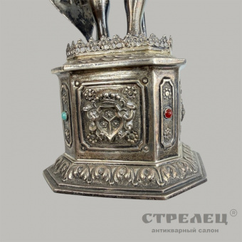 Серебряная скульптура «Рыцарь». Ханау, Германия, нач. 20 в. 
